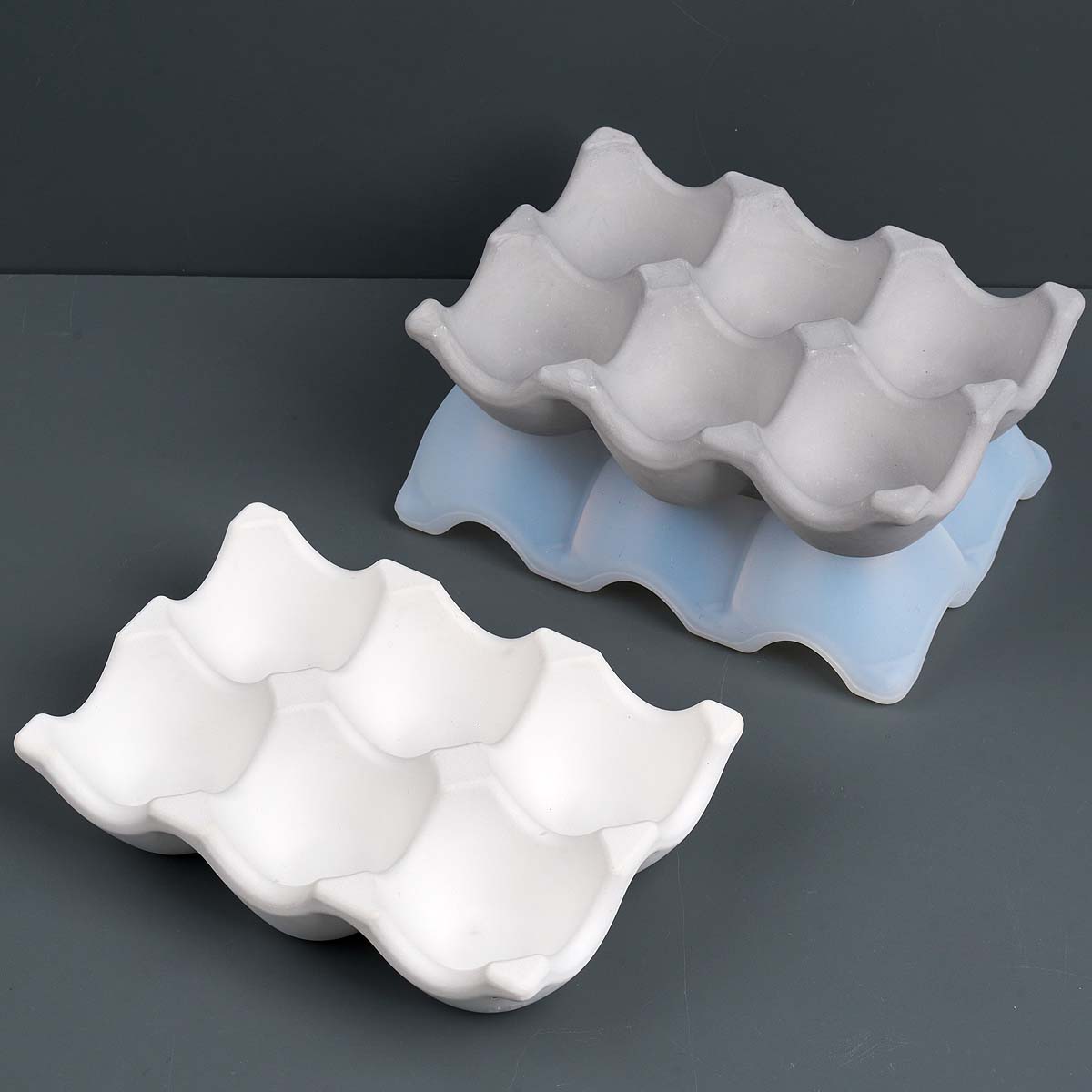 3D Printing Egg - 6-Compartment Egg Holder Silicone Mold DIY