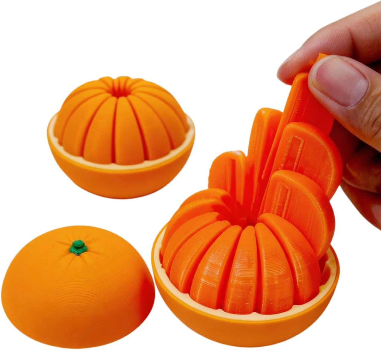 3D Printing Table - 3D Printed Twisty Fidget Citrus with