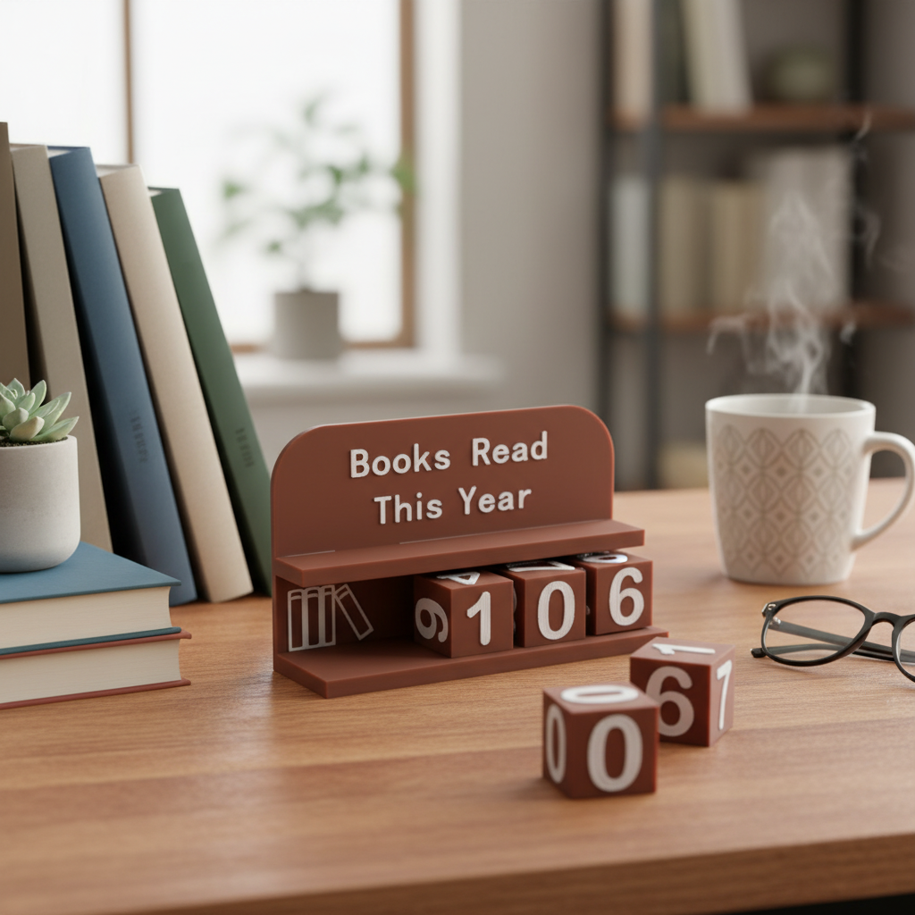 3D Printing Table - Read This Year Book Counter Decor