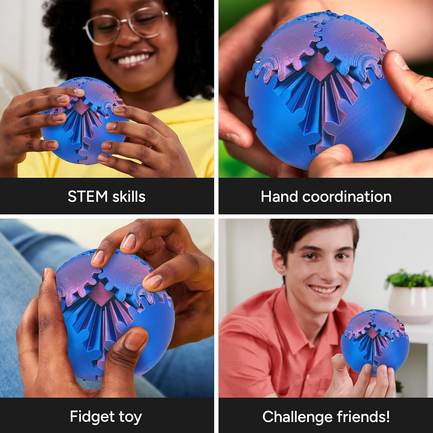 Gear Ball 3D Printed Fidget To - 3D Printing Table ulasan dan harga