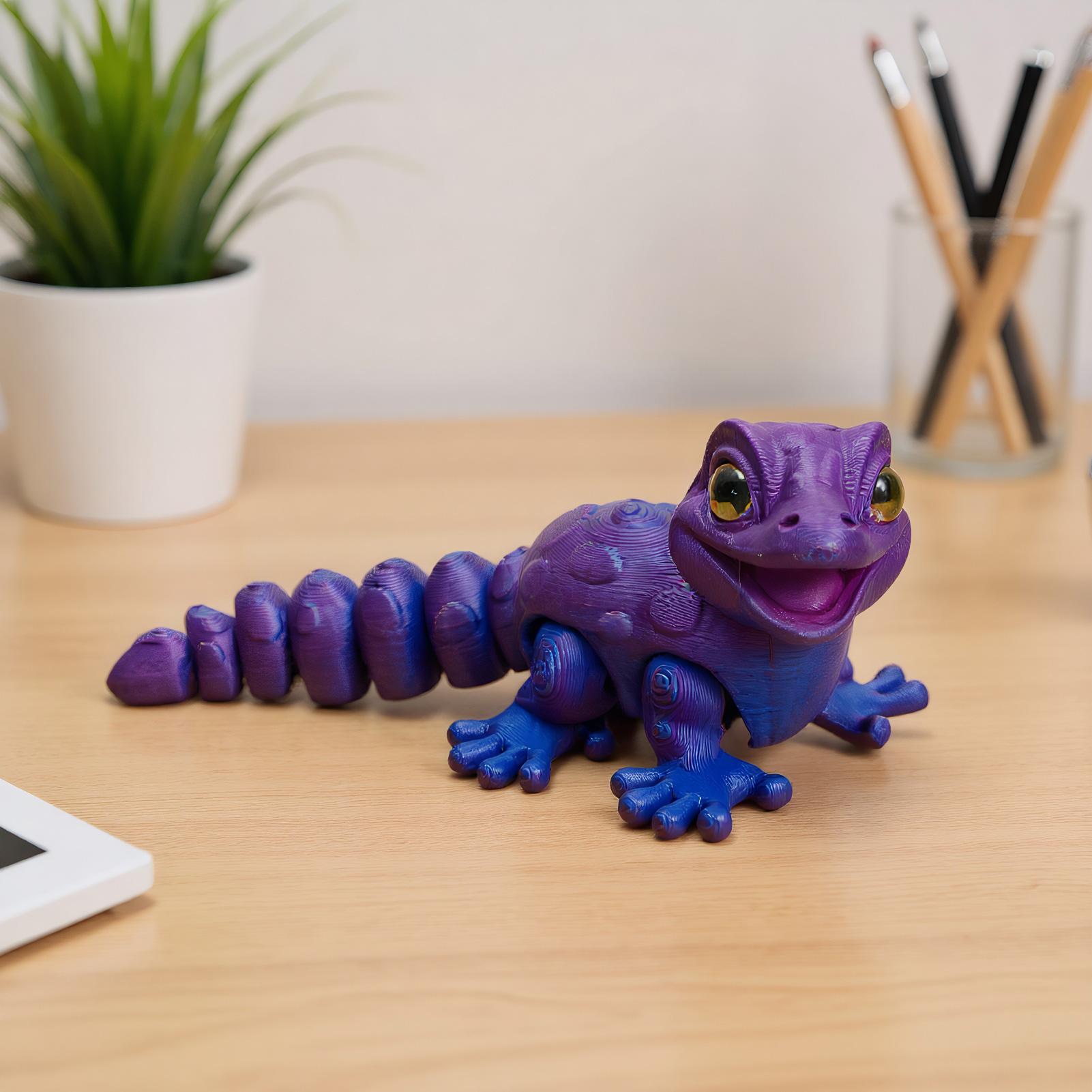 3D Printed Gecko Figurine Liza - 3D Printing Table ulasan dan harga