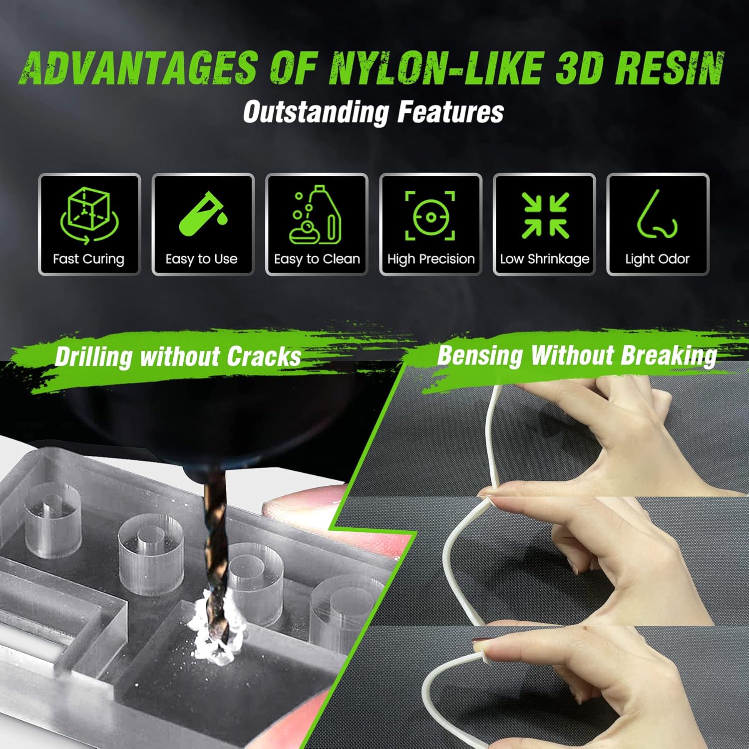 SUNLU 1KG Nylon-Like/Toughness - 3D Printing Uv Resin ulasan dan harga