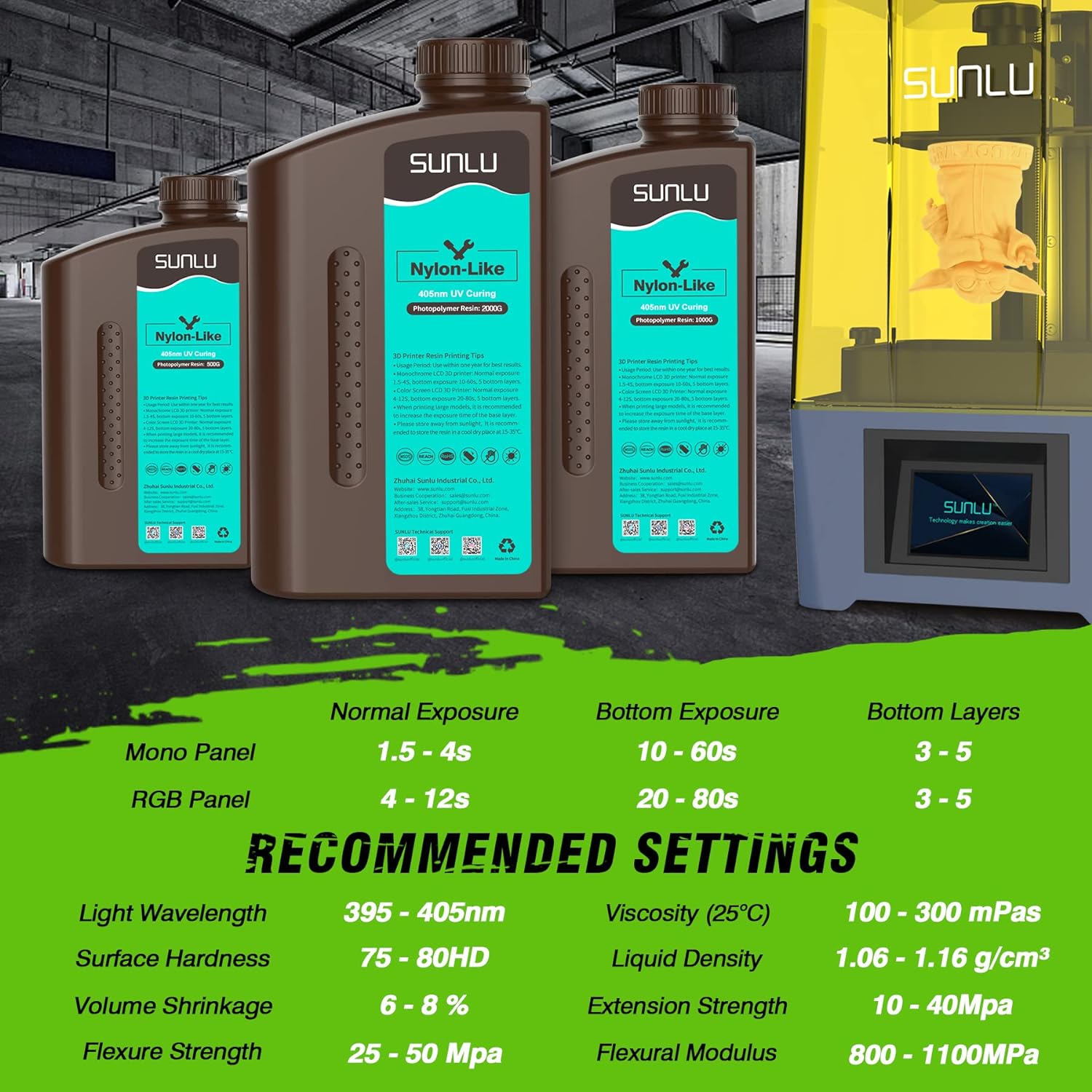 SUNLU 1KG Nylon-Like/Toughness - 3D Printing Uv Resin ulasan dan harga