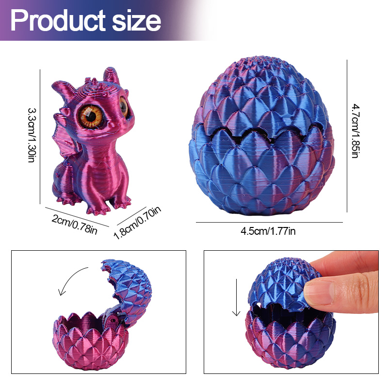 Cute 3D Printed Dragon Eggs wi - 3D Printing Egg ulasan dan harga
