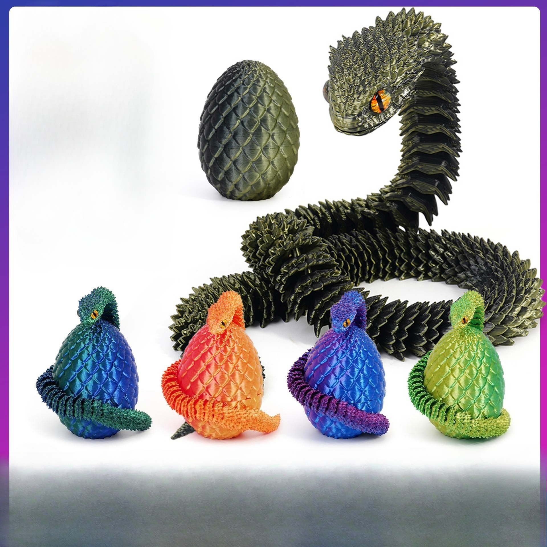 3D Printed Viper Snake Model w - 3D Printing Egg ulasan dan harga