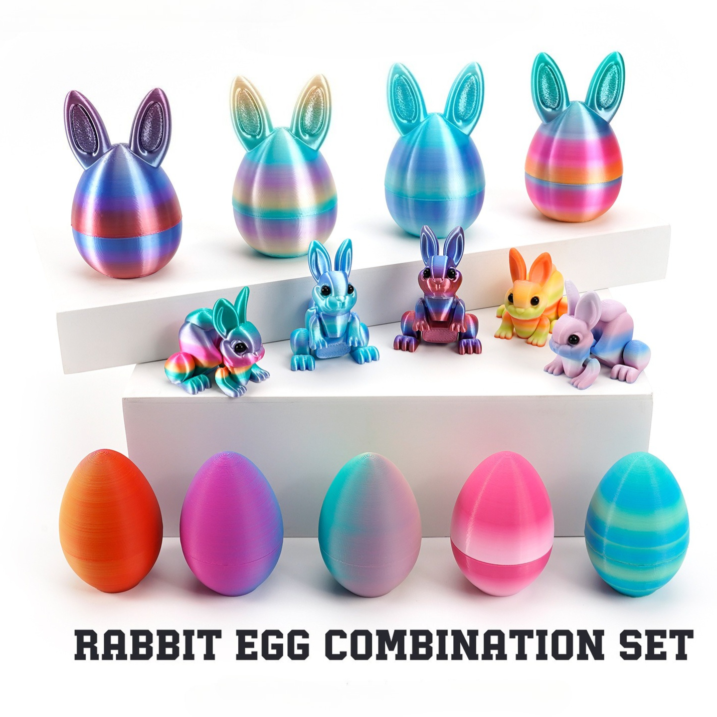 3D Printed Rabbit Eggs Figurin - 3D Printing Egg ulasan dan harga