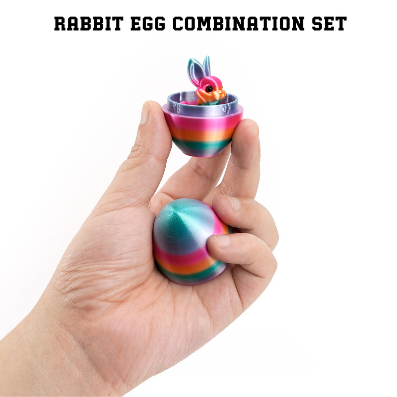 3D Printed Rabbit Eggs Figurin - 3D Printing Egg ulasan dan harga