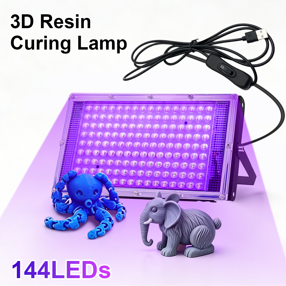 UV Resin Curing Light , 395nm  - 3D Print Isopropyl Alcohol ulasan dan harga