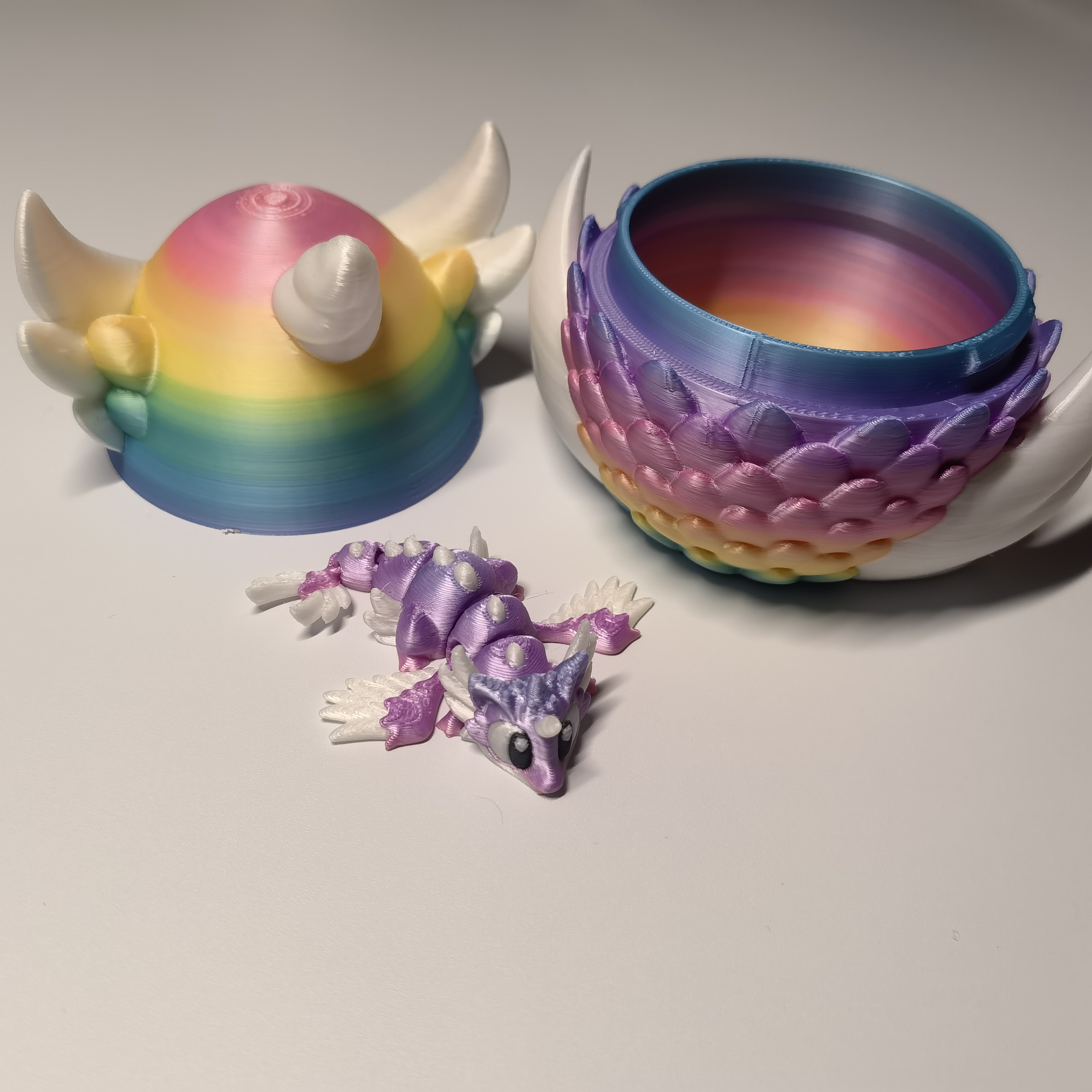 Gradient 3D Printed Dragon Egg - 3D Printing Egg ulasan dan harga