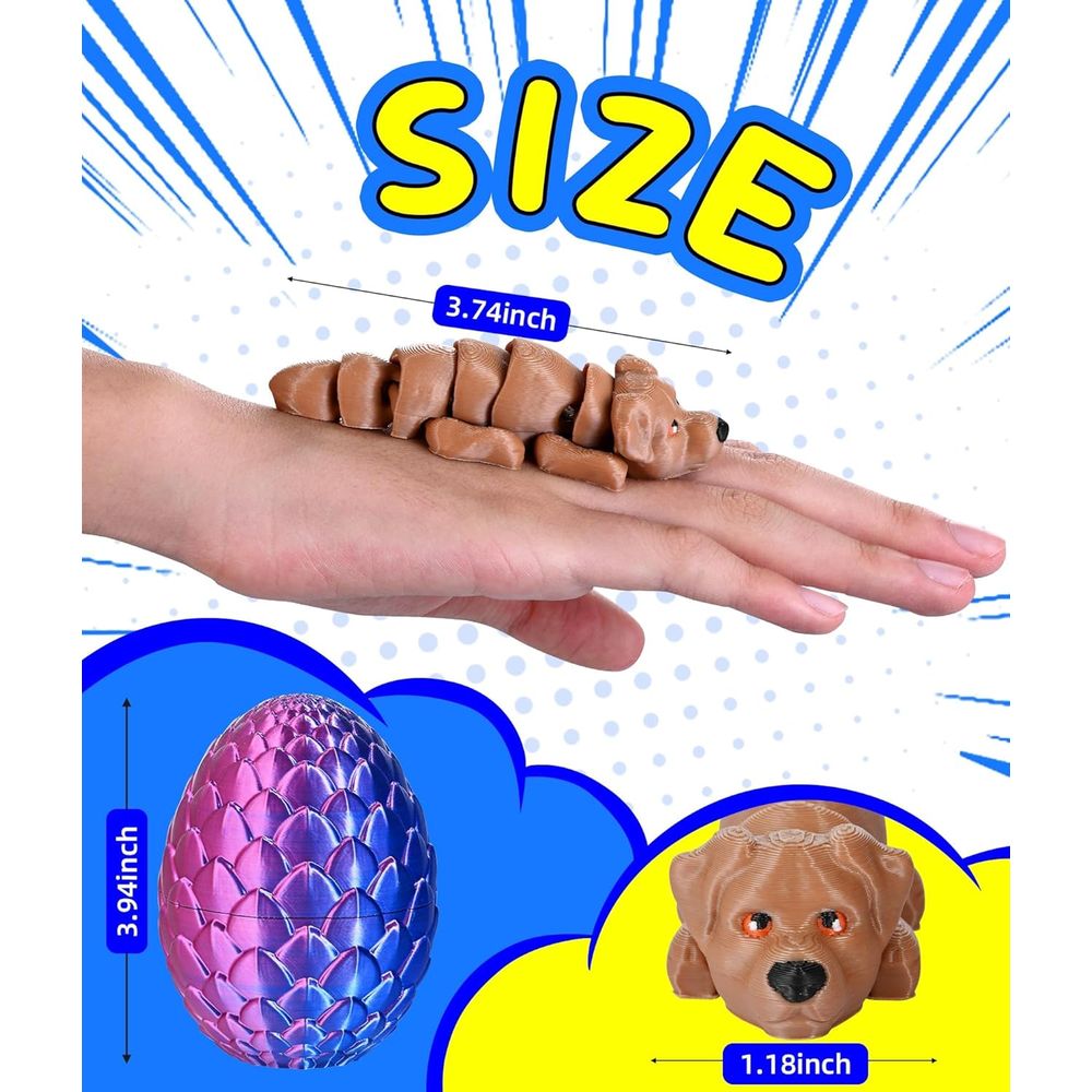 GemmiCho 3Pcs 3D Printed Dog w - 3D Printing Egg ulasan dan harga