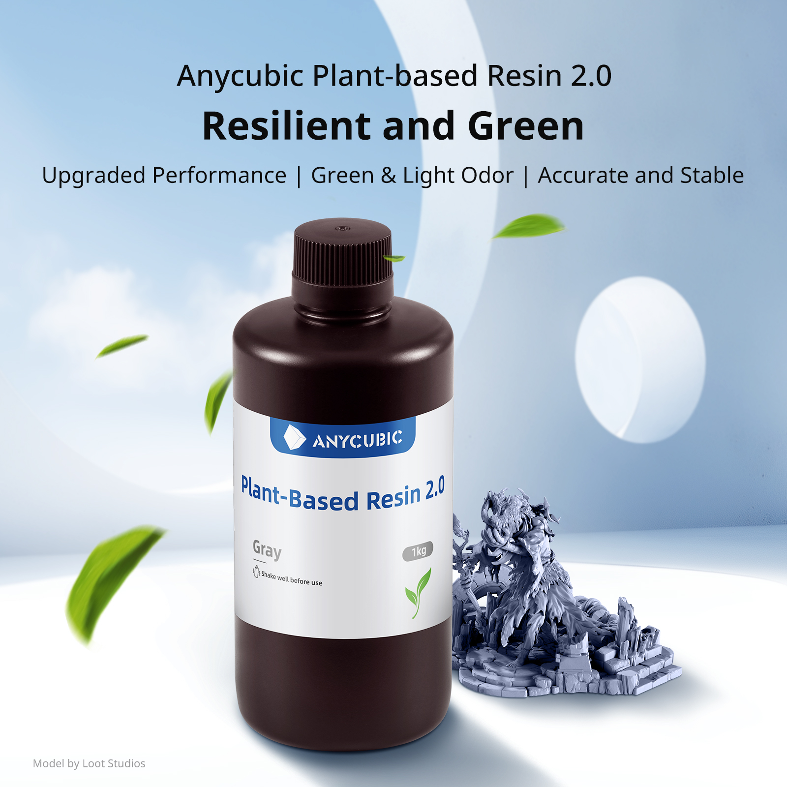 NEWEST ANYCUBIC ECO UV Resin 2 - 3D Printing Uv Resin ulasan dan harga