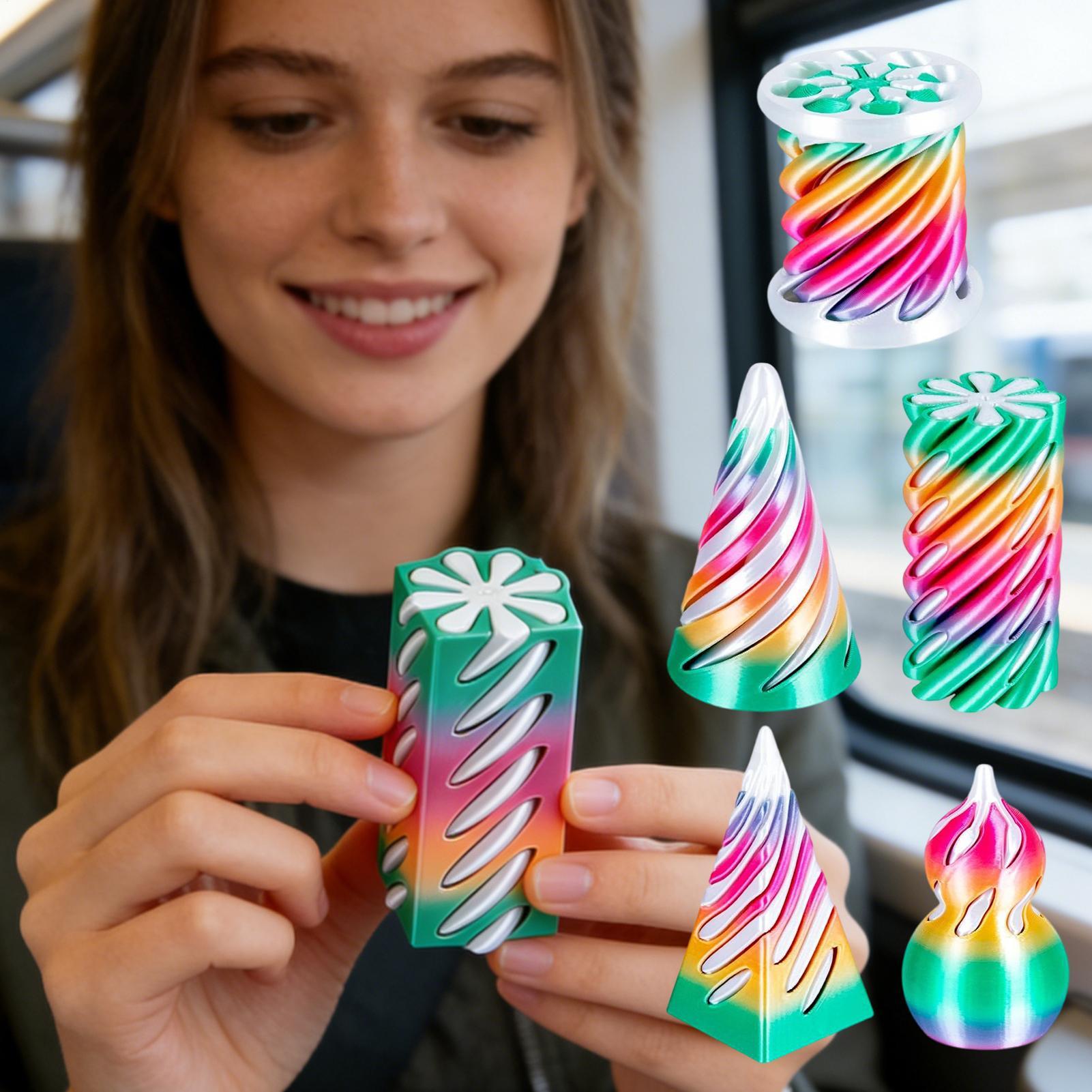 Spiral Cone Fidget Toy 6 Piece - 3D Printing Table ulasan dan harga