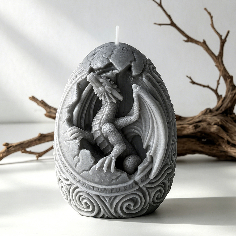 3D DIY Dinosaur Egg Candle Mol - 3D Printing Egg ulasan dan harga