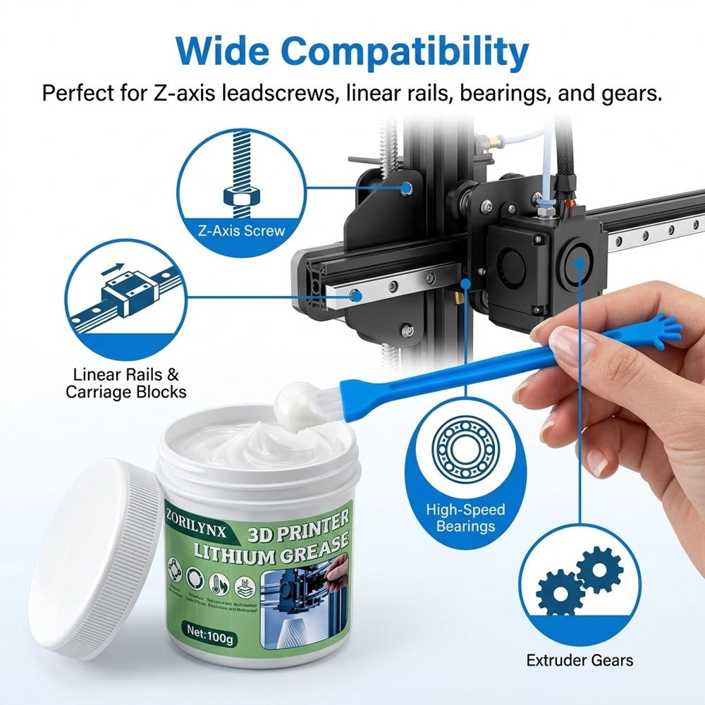 100g 3D Printer Lithium Grease - 3D Printing Guide ulasan dan harga