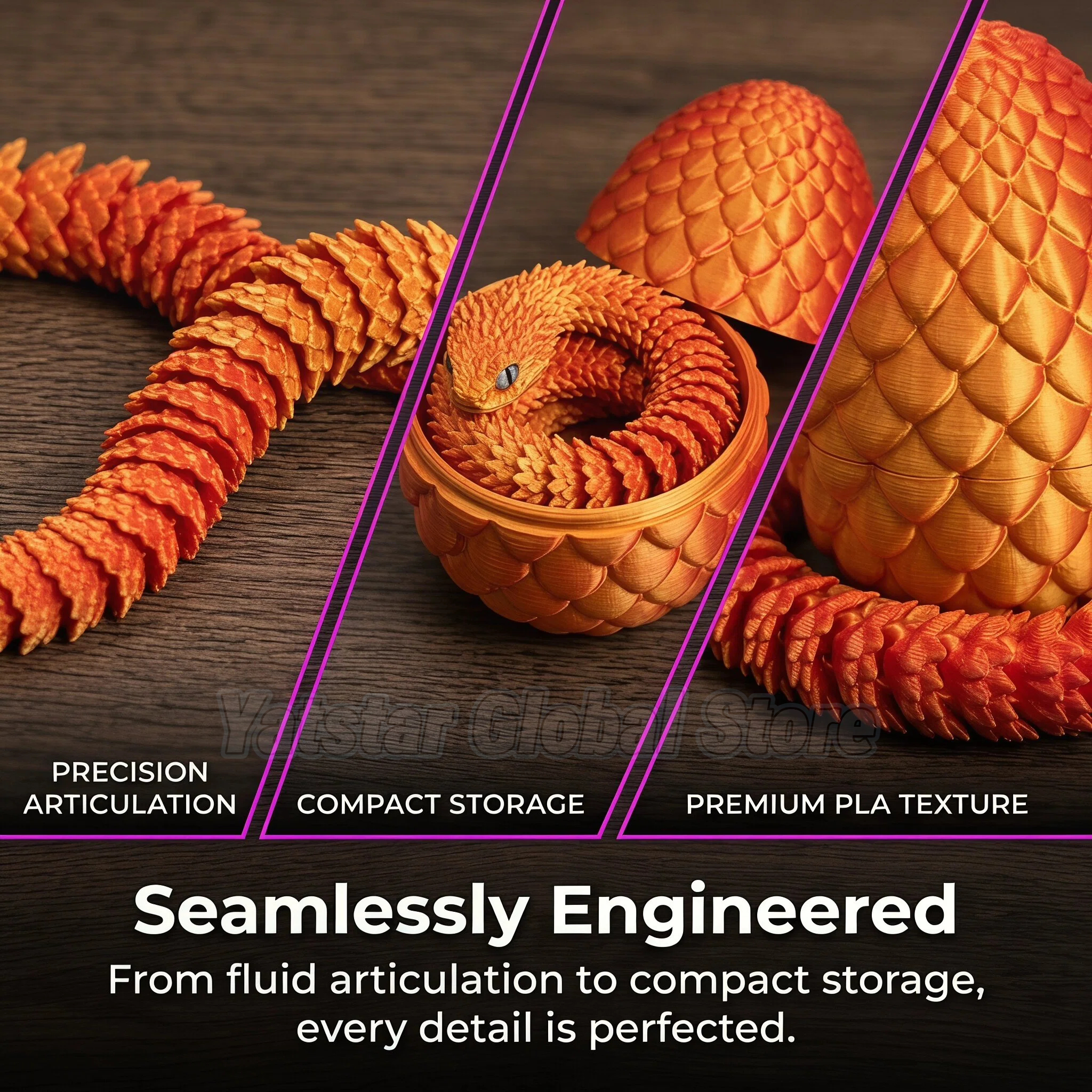 3D Printed Snake Egg Toy Creat - 3D Printing Egg ulasan dan harga